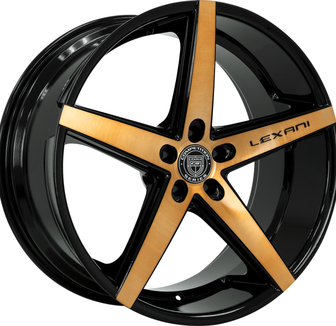 Lexani R-Four - Black with Brushed Bronze